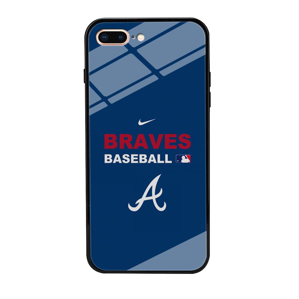 Baseball Atlanta Braves MLB 001 iPhone 7 Plus Case-Tempered Glass Case-Xtracase