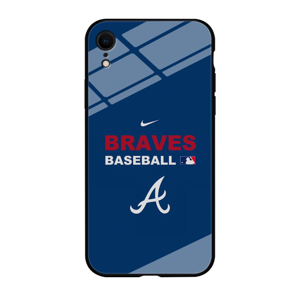 Baseball Atlanta Braves MLB 001 iPhone XR Case-Tempered Glass Case-Xtracase