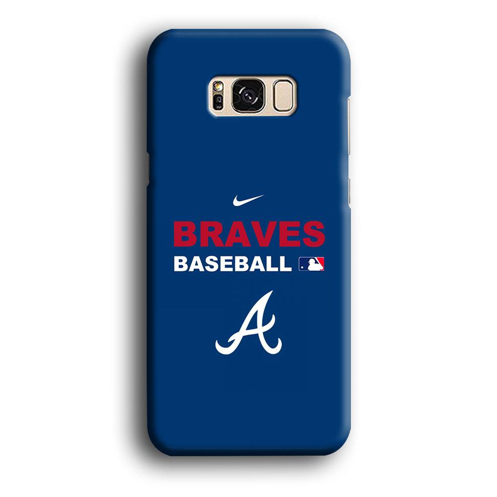 Baseball Atlanta Braves MLB 001 Samsung Galaxy S8 Case-Plastic / Full Wrap (3D Case)-Xtracase