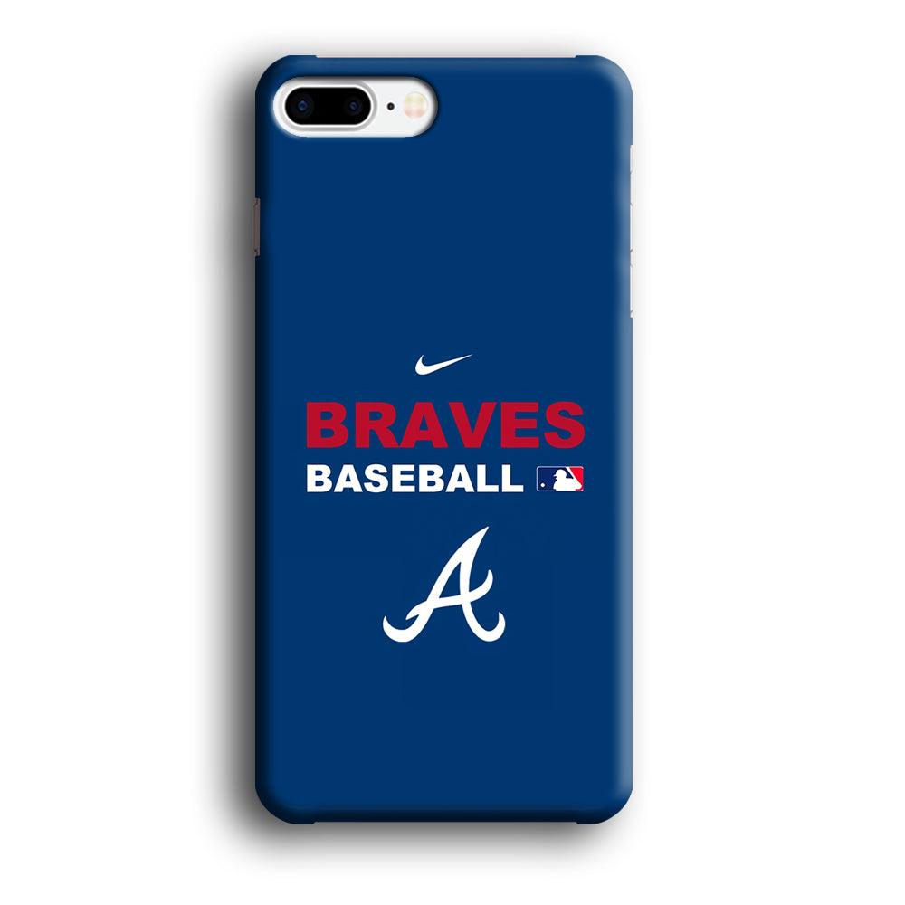Baseball Atlanta Braves MLB 001 iPhone 8 Plus Case-Plastic / Full Wrap (3D Case)-Xtracase