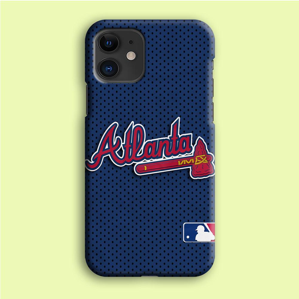 Baseball Atlanta Braves MLB 002 iPhone 12 Case-Plastic / Full Wrap (3D Case)-Xtracase