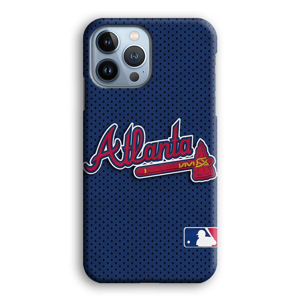 Baseball Atlanta Braves MLB 002 iPhone 13 Pro Max Case-Plastic / Full Wrap (3D Case)-Xtracase