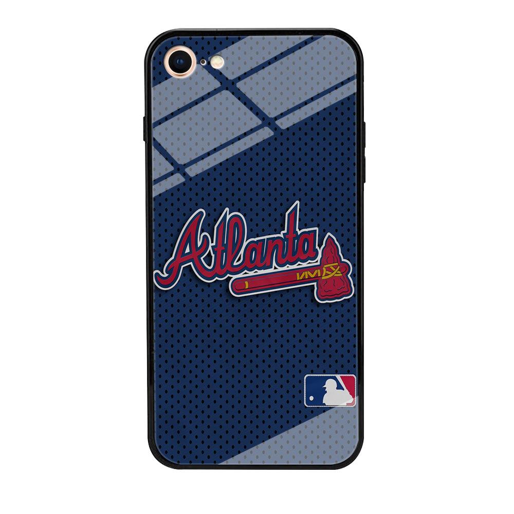 Baseball Atlanta Braves MLB 002 iPhone 7 Case-Tempered Glass Case-Xtracase