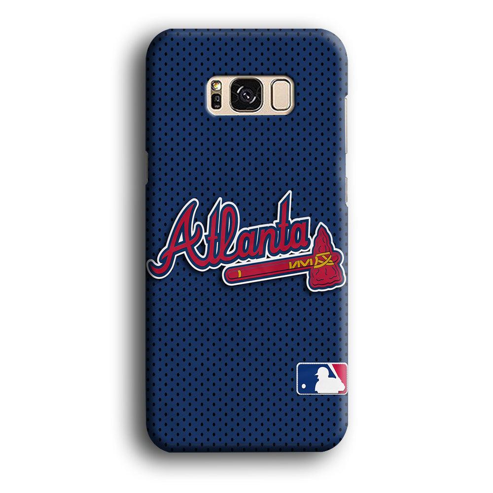 Baseball Atlanta Braves MLB 002 Samsung Galaxy S8 Case-Plastic / Full Wrap (3D Case)-Xtracase