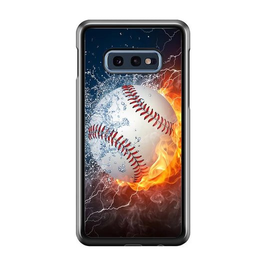 Baseball Ball Cool Art Samsung Galaxy S10E Case-Plastic / Full Wrap (3D Case)-Xtracase
