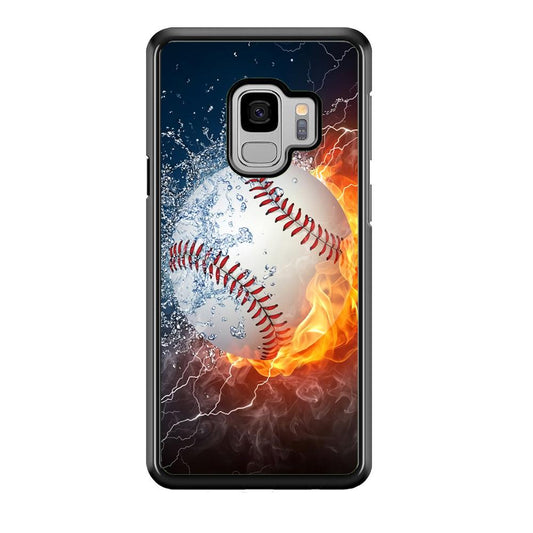Baseball Ball Cool Art Samsung Galaxy S9 Case-Plastic / Full Wrap (3D Case)-Xtracase