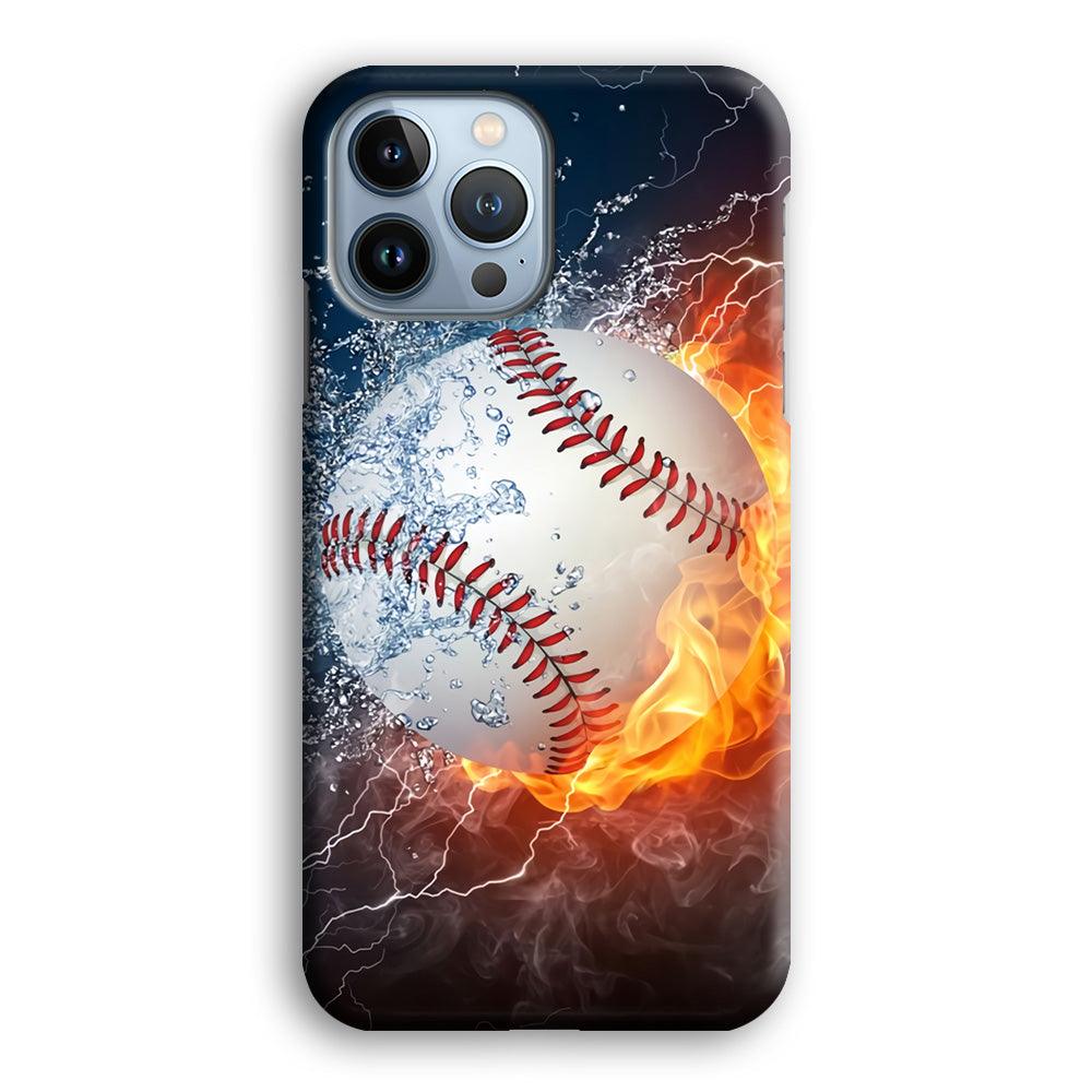 Baseball Ball Cool Art iPhone 13 Pro Case-Plastic / Full Wrap (3D Case)-Xtracase