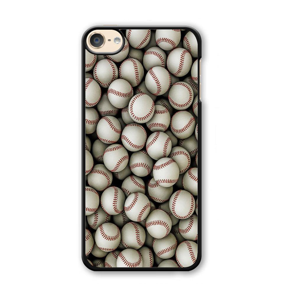 Baseball Ball Pattern iPod Touch 6 Case-Plastic / Full Wrap (3D Case)-Xtracase
