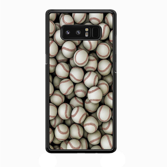 Baseball Ball Pattern Samsung Galaxy Note 8 Case-Plastic / Full Wrap (3D Case)-Xtracase