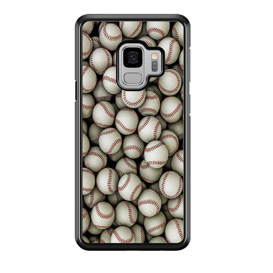 Baseball Ball Pattern Samsung Galaxy S9 Case-Plastic / Full Wrap (3D Case)-Xtracase