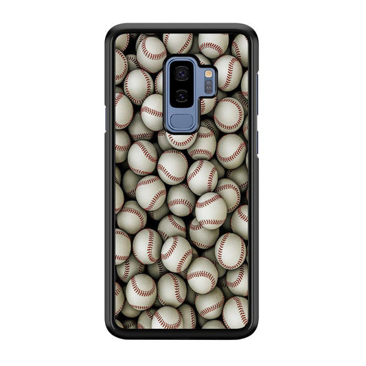 Baseball Ball Pattern Samsung Galaxy S9 Plus Case-Plastic / Full Wrap (3D Case)-Xtracase