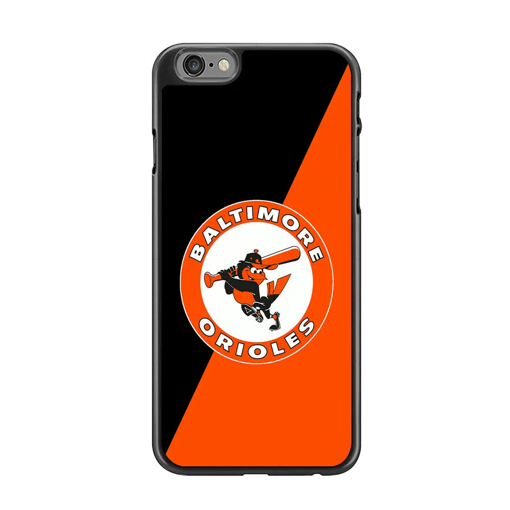 Baseball Baltimore Orioles MLB 001 iPhone 6 | 6s Case-Rubber / Black (2D Case)-Xtracase