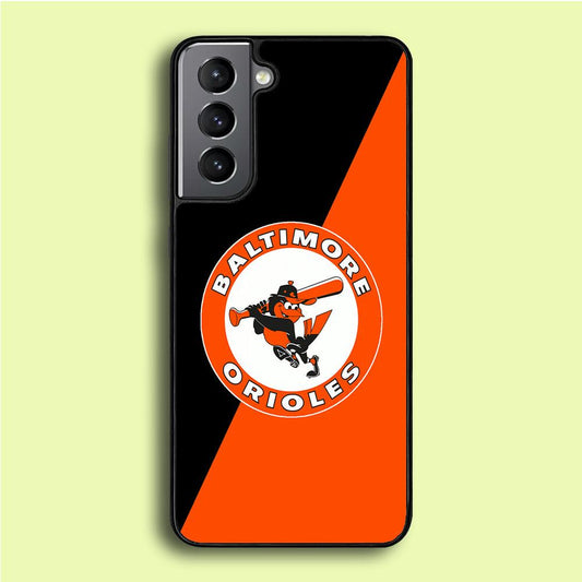 Baseball Baltimore Orioles MLB 001 Samsung Galaxy S21 Case-Plastic / Full Wrap (3D Case)-Xtracase
