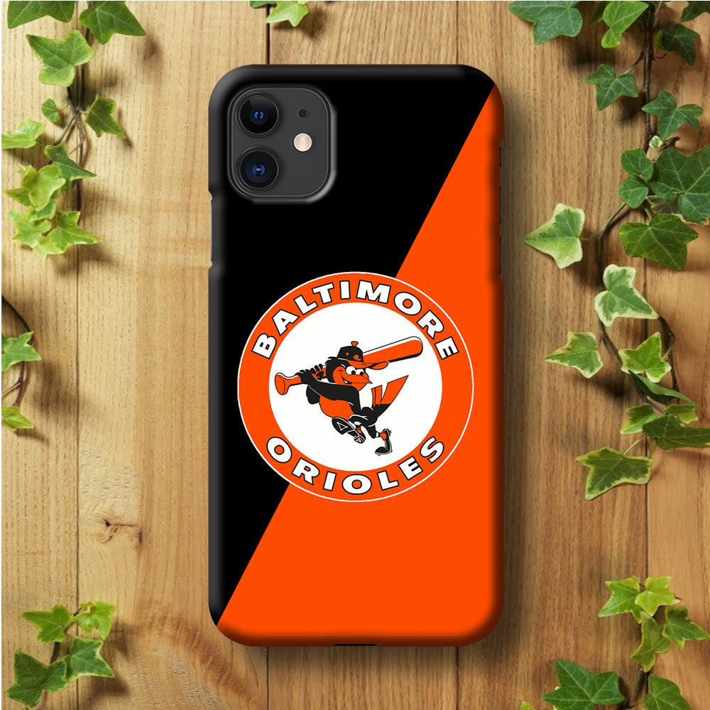 Baseball Baltimore Orioles MLB 001 iPhone 11 Case-Plastic / Full Wrap (3D Case)-Xtracase
