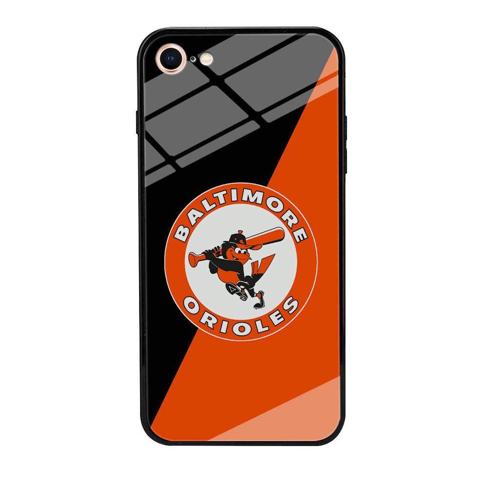 Baseball Baltimore Orioles MLB 001 iPhone 8 Case-Tempered Glass Case-Xtracase