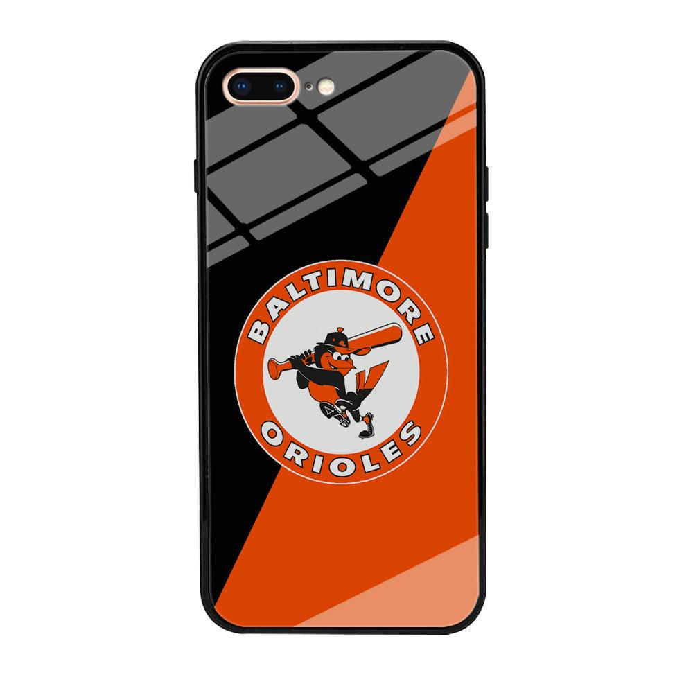Baseball Baltimore Orioles MLB 001 iPhone 7 Plus Case-Tempered Glass Case-Xtracase