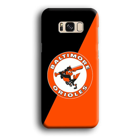 Baseball Baltimore Orioles MLB 001 Samsung Galaxy S8 Case-Plastic / Full Wrap (3D Case)-Xtracase