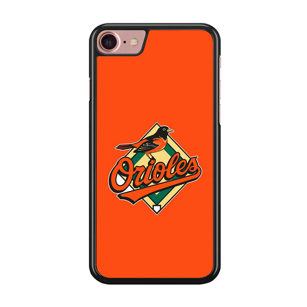 Baseball Baltimore Orioles MLB 002 iPhone SE 2020 Case-Rubber / Black (2D Case)-Xtracase