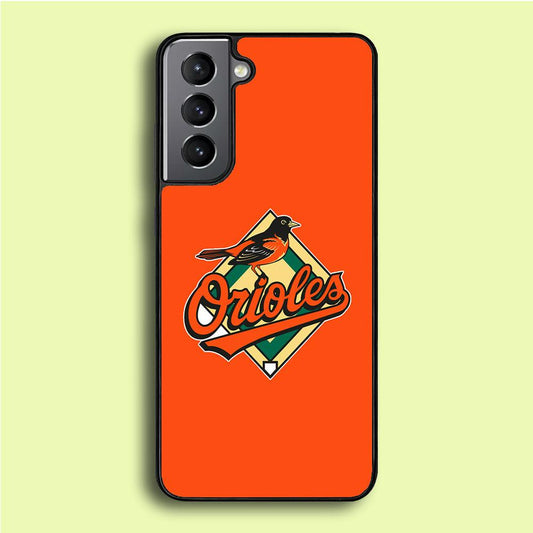 Baseball Baltimore Orioles MLB 002 Samsung Galaxy S21 Plus Case-Rubber / Black (2D Case)-Xtracase