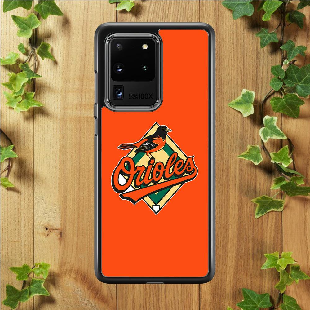 Baseball Baltimore Orioles MLB 002 Samsung Galaxy S20 Ultra Case-Plastic / Full Wrap (3D Case)-Xtracase