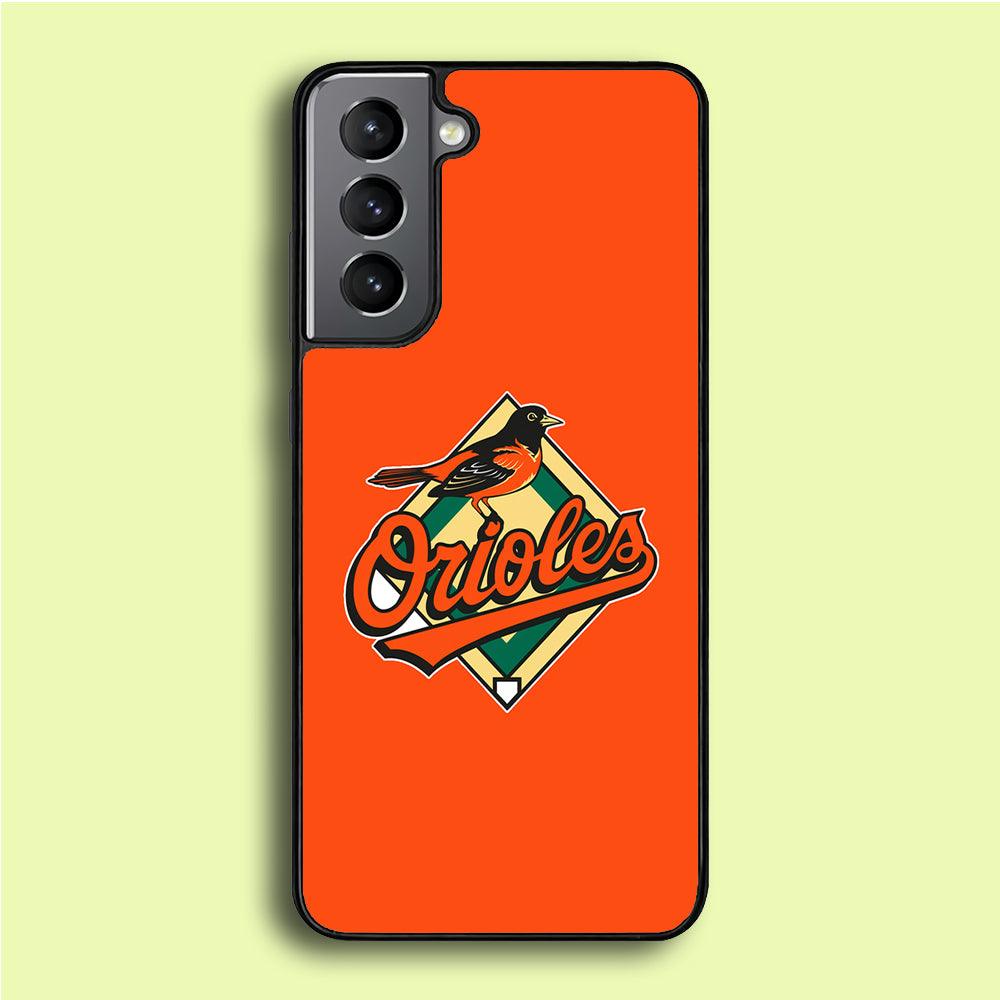 Baseball Baltimore Orioles MLB 002 Samsung Galaxy A16 Case-Rubber / White (2D Case)-Xtracase