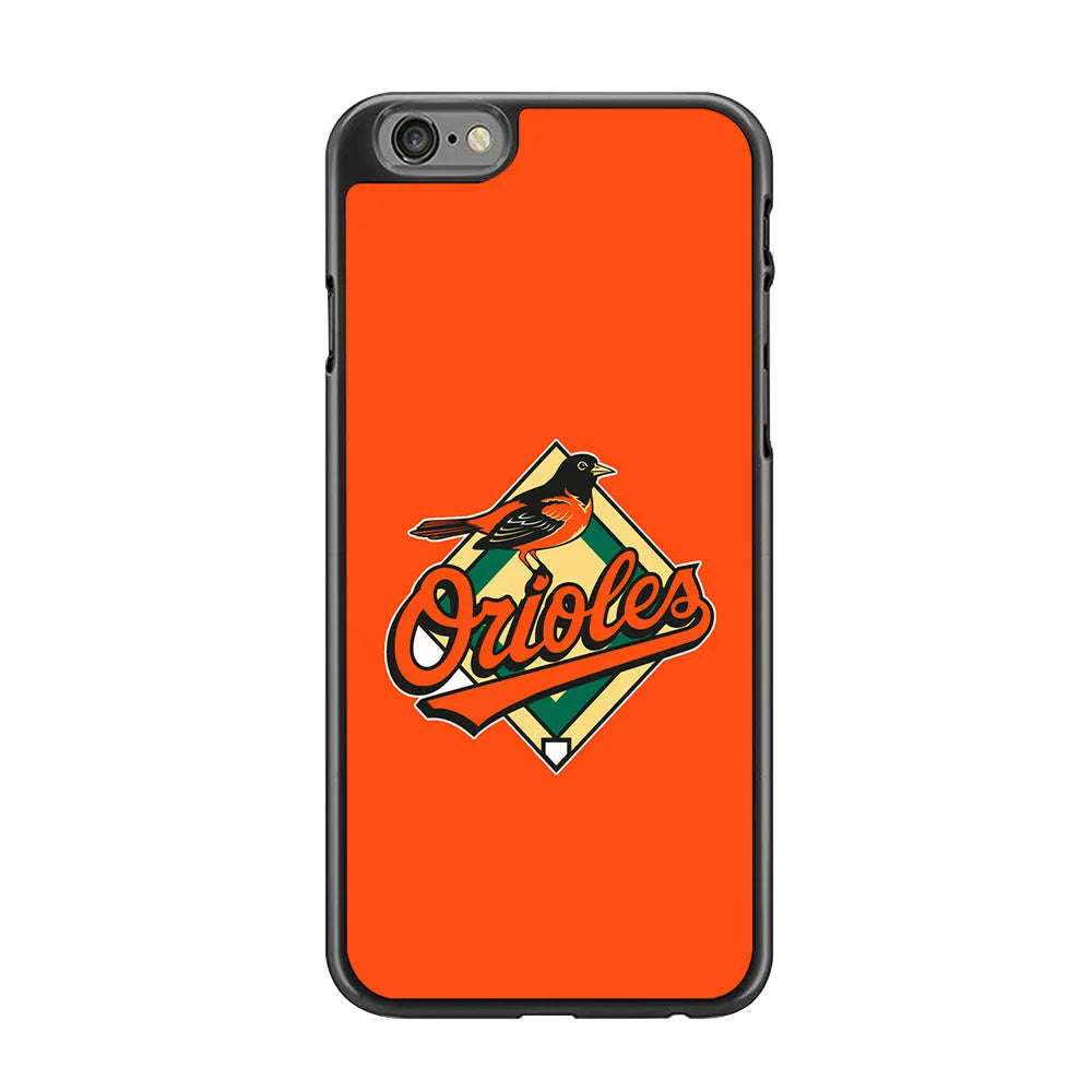 Baseball Baltimore Orioles MLB 002 iPhone 6 Plus | 6s Plus Case-Rubber / Black (2D Case)-Xtracase