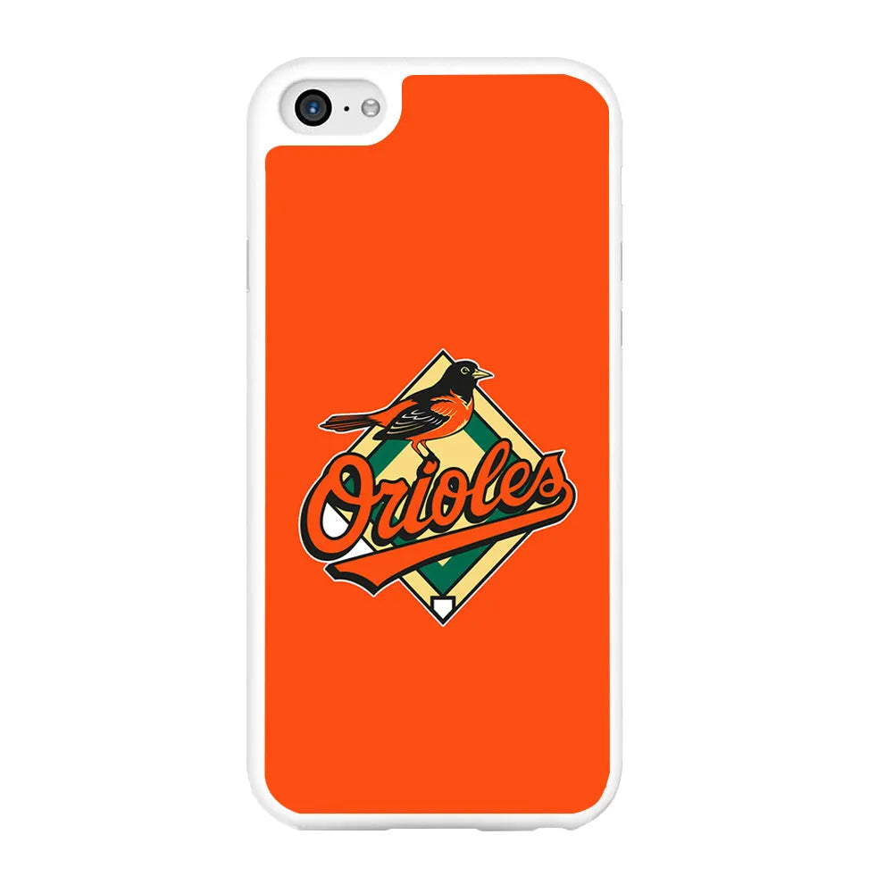 Baseball Baltimore Orioles MLB 002 iPhone 6 Plus | 6s Plus Case-Rubber / White (2D Case)-Xtracase