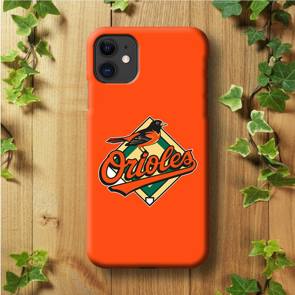 Baseball Baltimore Orioles MLB 002 iPhone 11 Case-Plastic / Full Wrap (3D Case)-Xtracase