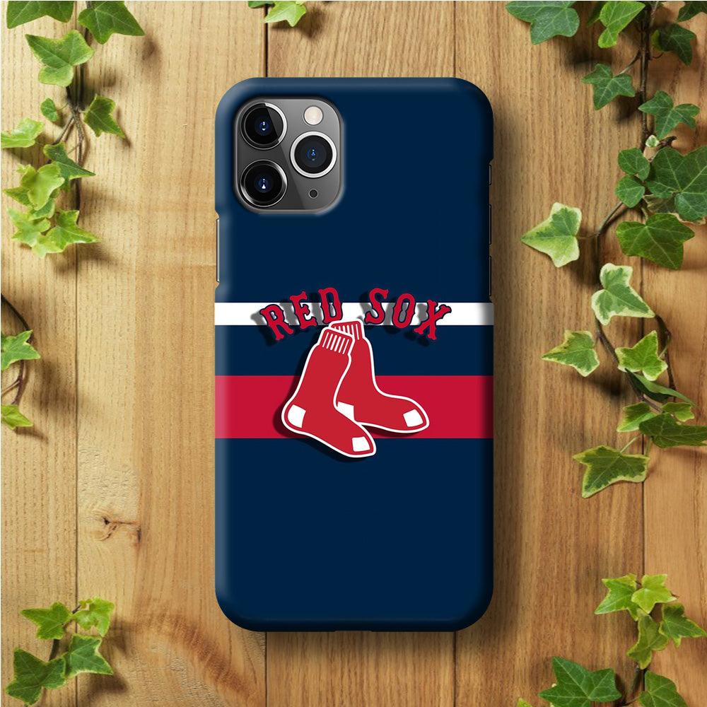 Baseball Boston Red Sox MLB 001 iPhone 11 Pro Max Case-Plastic / Full Wrap (3D Case)-Xtracase
