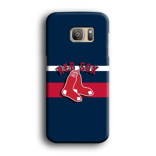 Baseball Boston Red Sox MLB 001 Samsung Galaxy S7 Edge Case-Plastic / Full Wrap (3D Case)-Xtracase