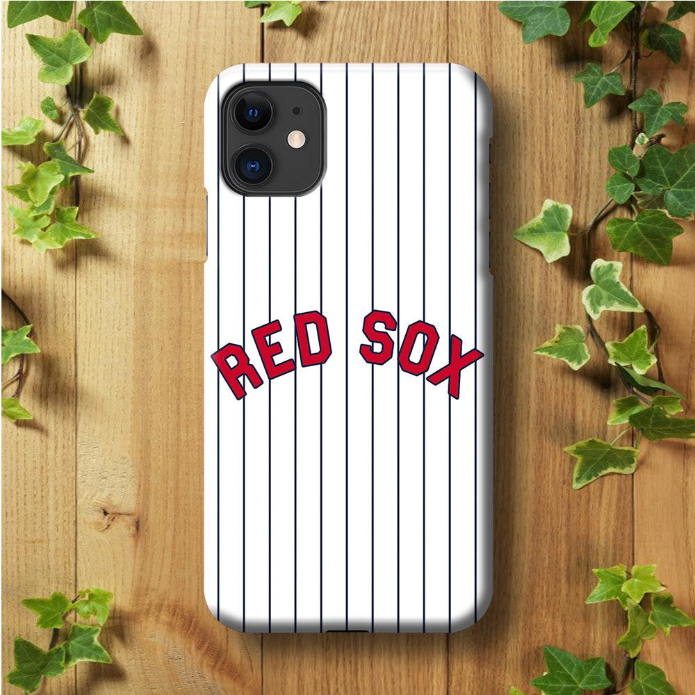 Baseball Boston Red Sox MLB 002 iPhone 11 Case-Plastic / Full Wrap (3D Case)-Xtracase