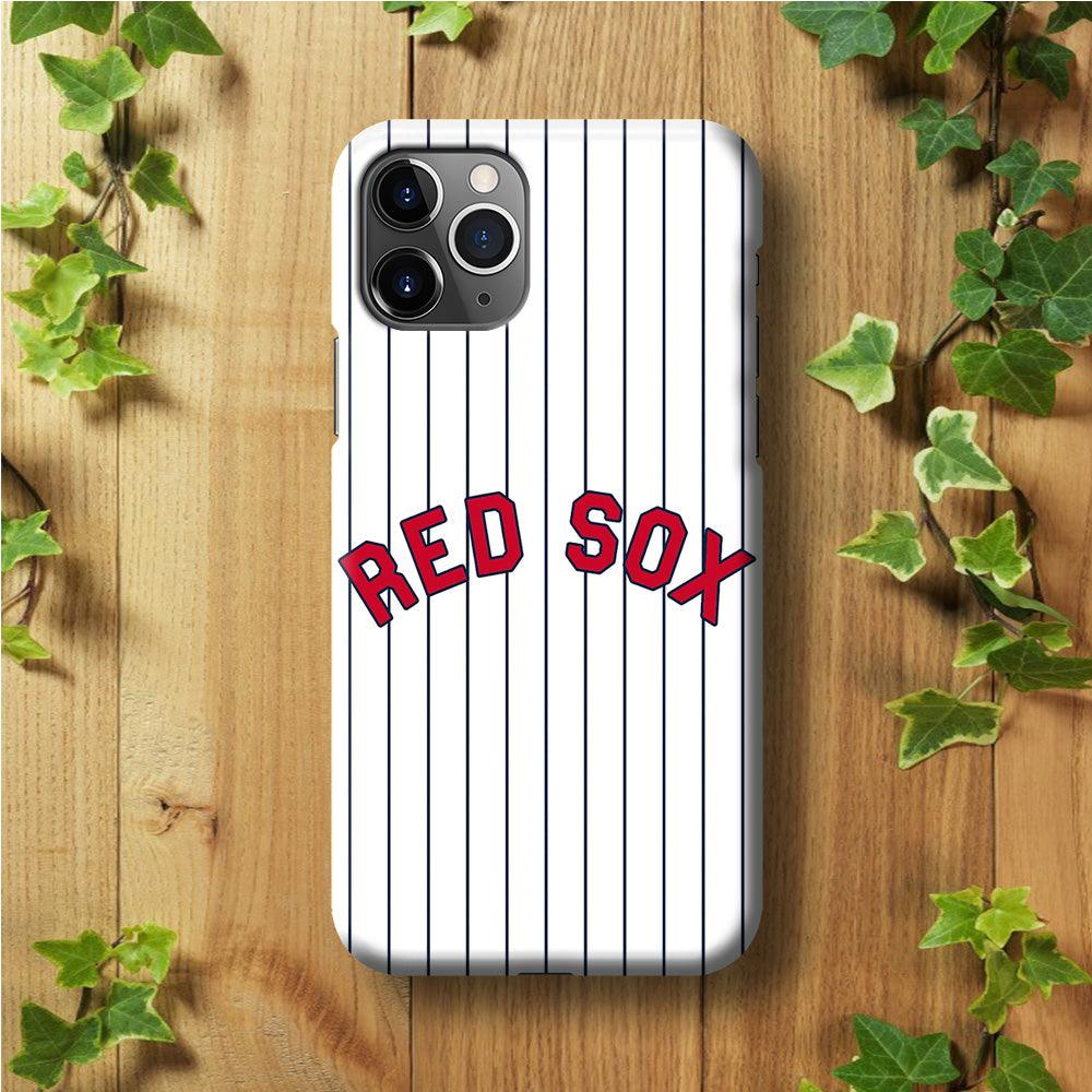 Baseball Boston Red Sox MLB 002 iPhone 11 Pro Max Case-Plastic / Full Wrap (3D Case)-Xtracase