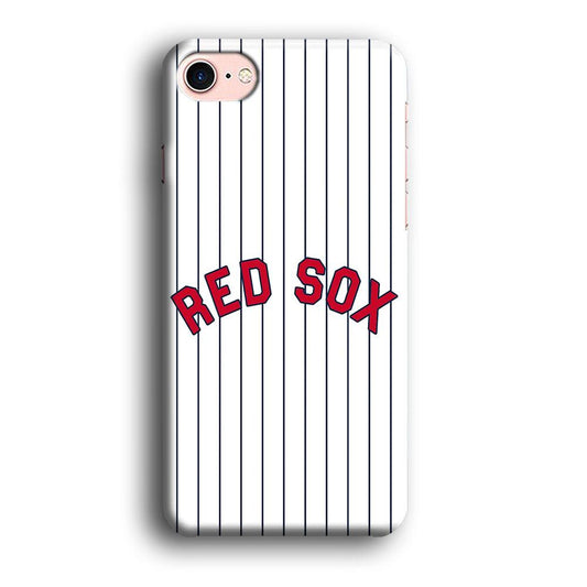 Baseball Boston Red Sox MLB 002 iPhone 8 Case-Plastic / Full Wrap (3D Case)-Xtracase