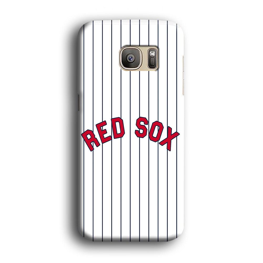 Baseball Boston Red Sox MLB 002 Samsung Galaxy S7 Edge Case-Plastic / Full Wrap (3D Case)-Xtracase