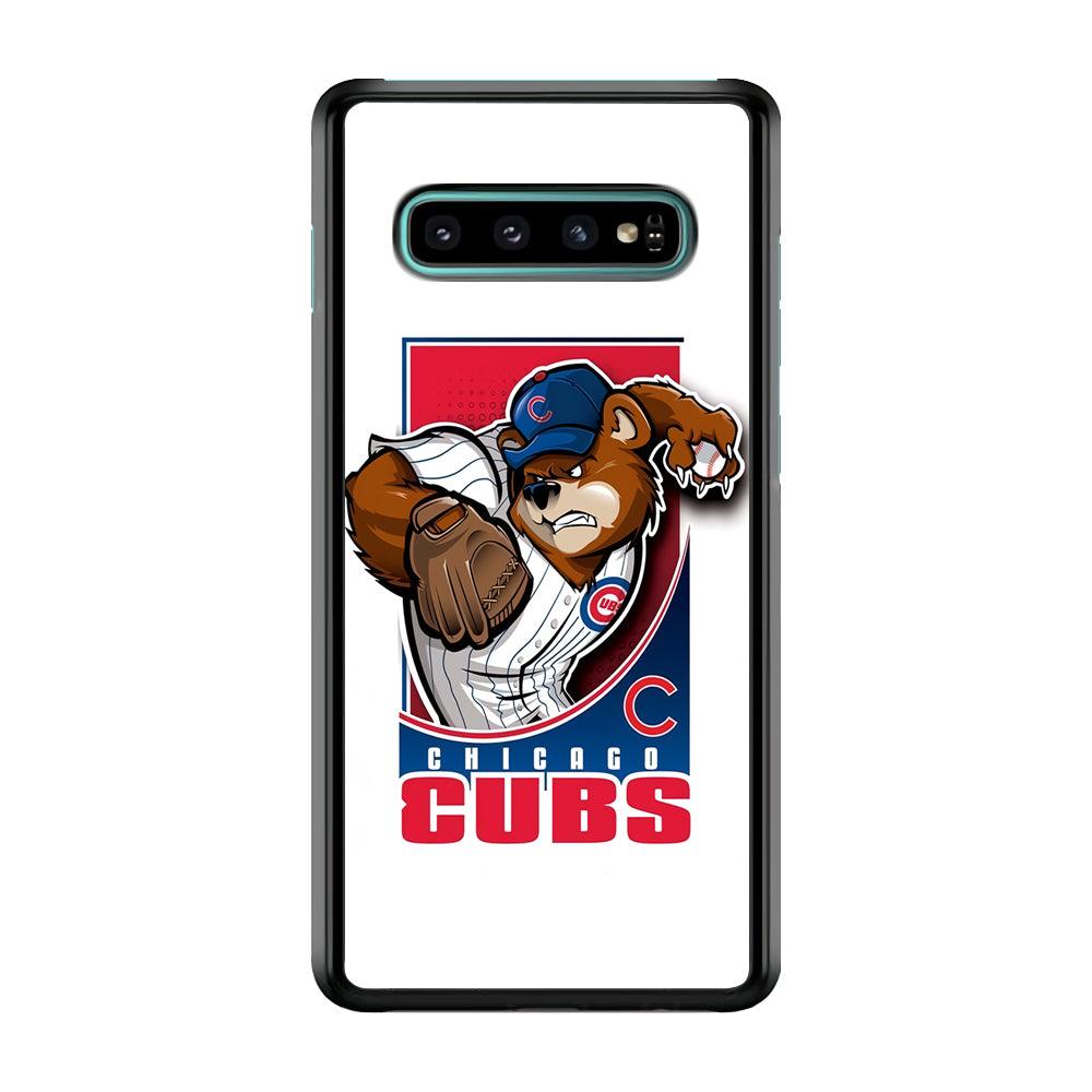 Baseball Chicago Cubs MLB 001 Samsung Galaxy S10 Case-Plastic / Full Wrap (3D Case)-Xtracase
