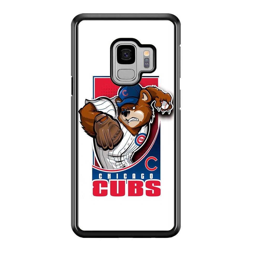Baseball Chicago Cubs MLB 001 Samsung Galaxy S9 Case-Plastic / Full Wrap (3D Case)-Xtracase