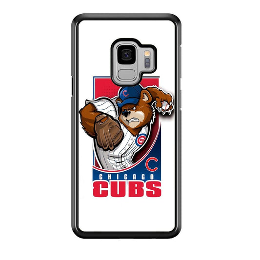Baseball Chicago Cubs MLB 001 Samsung Galaxy S9 Case-Plastic / Full Wrap (3D Case)-Xtracase