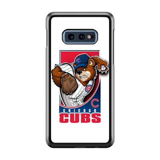 Baseball Chicago Cubs MLB 001 Samsung Galaxy S10E Case-Plastic / Full Wrap (3D Case)-Xtracase