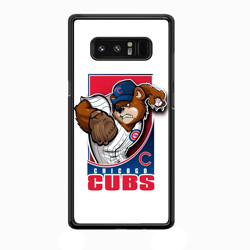 Baseball Chicago Cubs MLB 001 Samsung Galaxy Note 8 Case-Plastic / Full Wrap (3D Case)-Xtracase