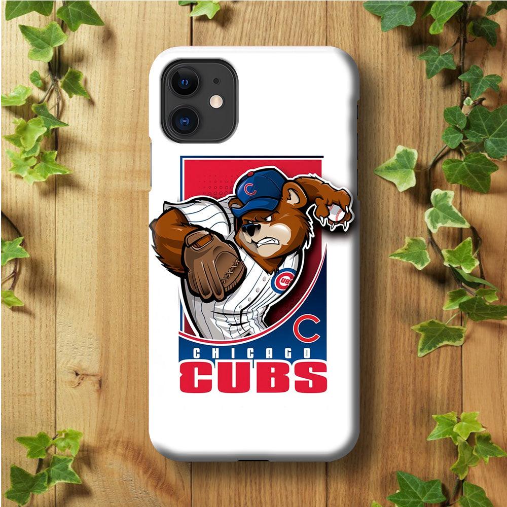 Baseball Chicago Cubs MLB 001 iPhone 11 Case-Plastic / Full Wrap (3D Case)-Xtracase