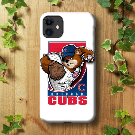 Baseball Chicago Cubs MLB 001 iPhone 11 Case-Plastic / Full Wrap (3D Case)-Xtracase