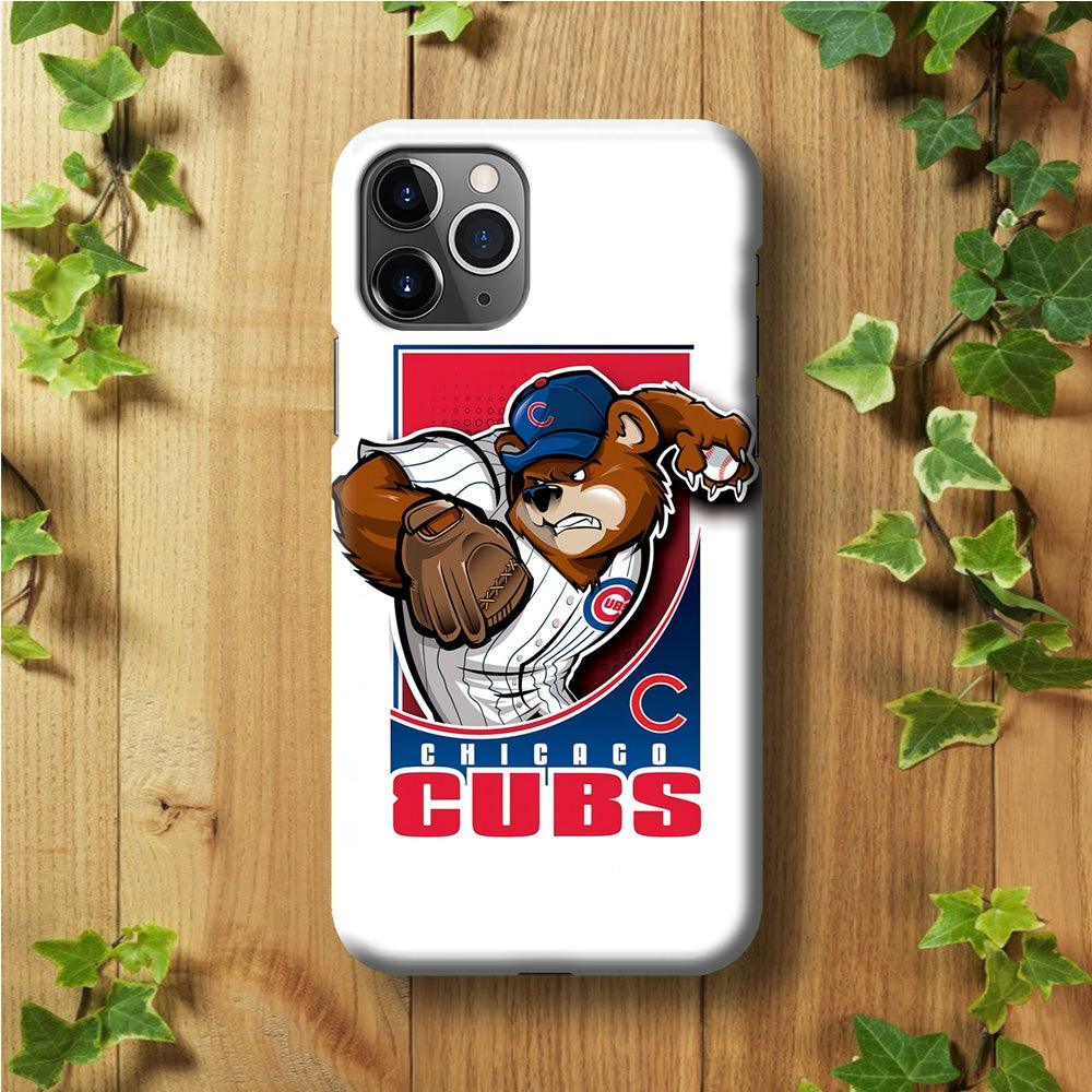 Baseball Chicago Cubs MLB 001 iPhone 11 Pro Max Case-Plastic / Full Wrap (3D Case)-Xtracase