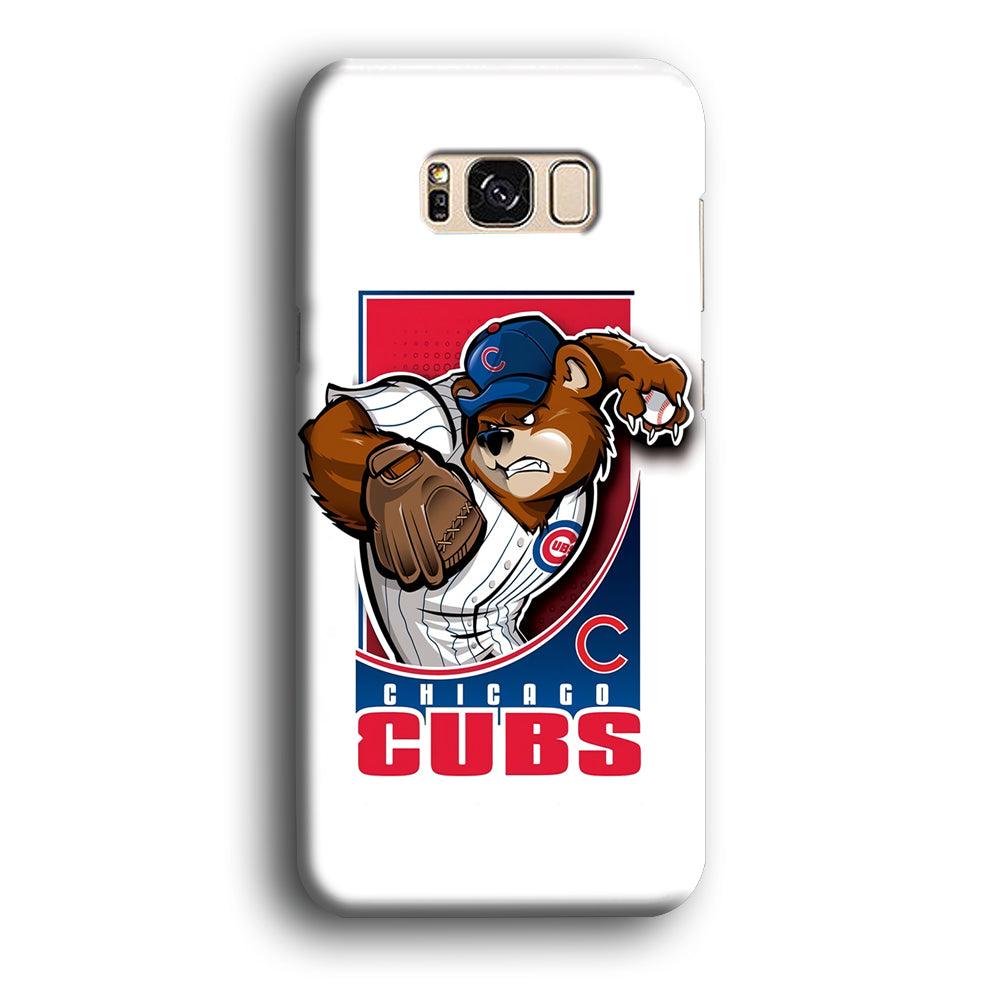 Baseball Chicago Cubs MLB 001 Samsung Galaxy S8 Case-Plastic / Full Wrap (3D Case)-Xtracase