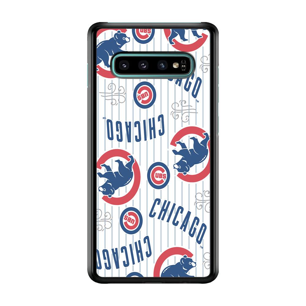 Baseball Chicago Cubs MLB 002 Samsung Galaxy S10 Case-Plastic / Full Wrap (3D Case)-Xtracase