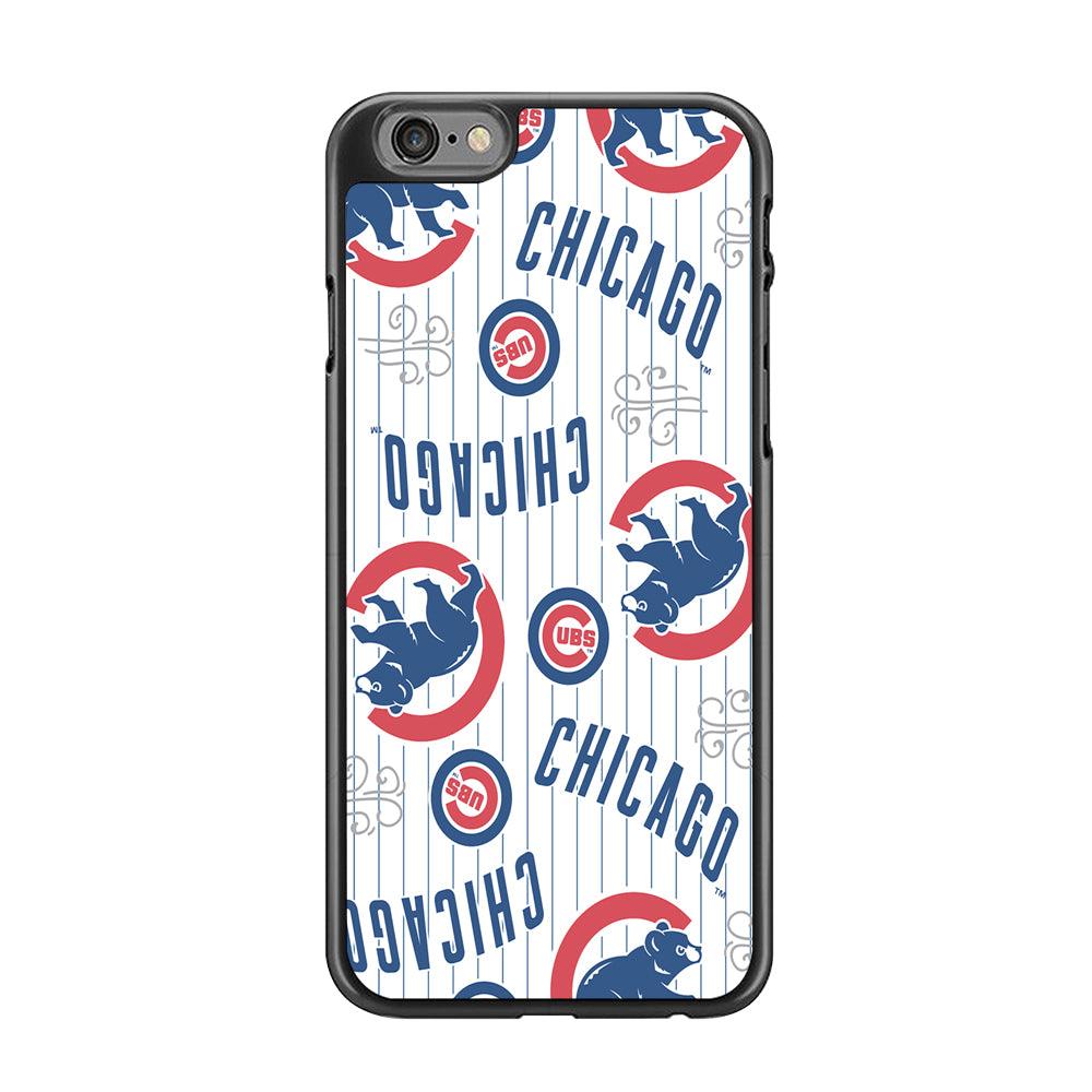 Baseball Chicago Cubs MLB 002 iPhone 6 | 6s Case-Rubber / Black (2D Case)-Xtracase