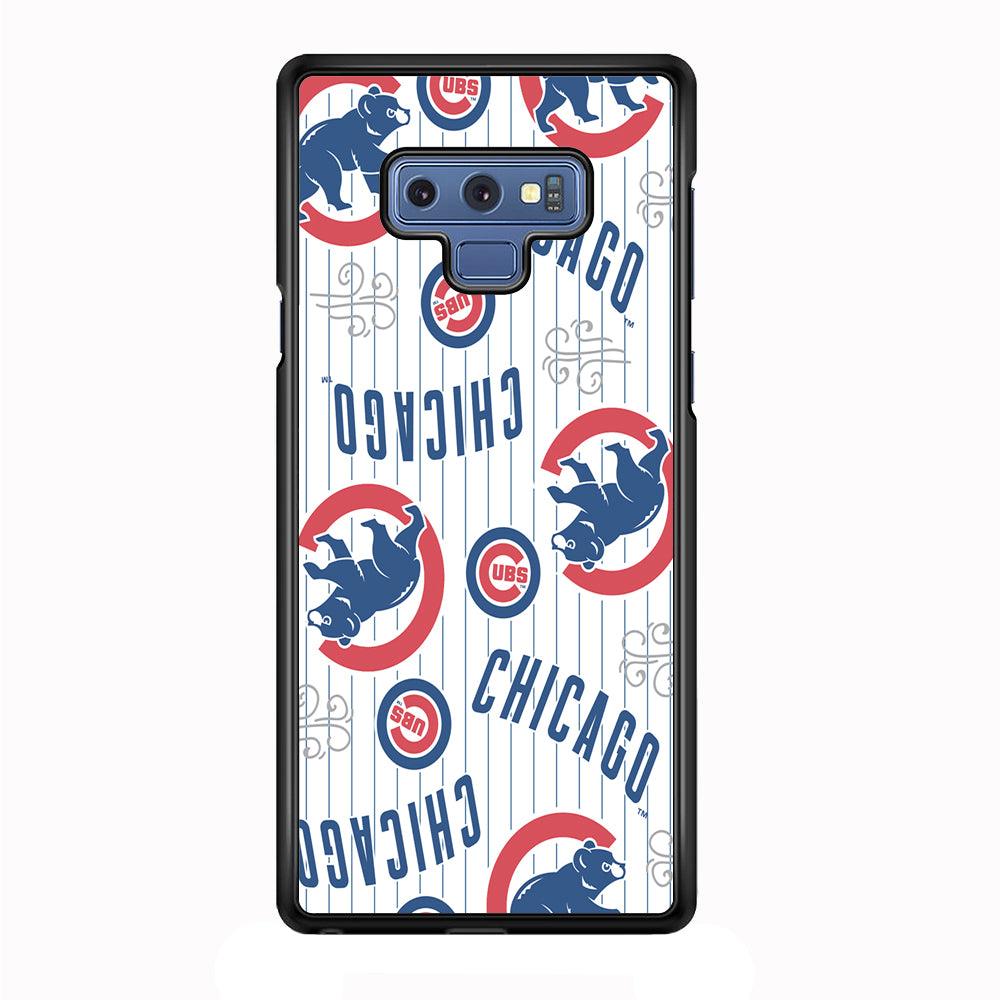 Baseball Chicago Cubs MLB 002 Samsung Galaxy Note 9 Case-Plastic / Full Wrap (3D Case)-Xtracase