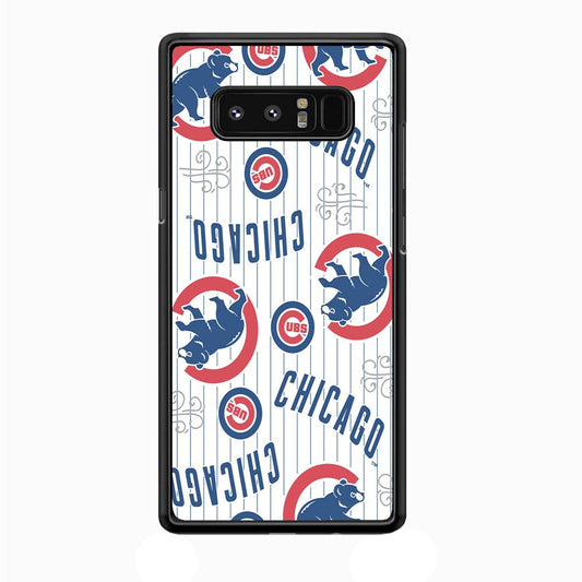 Baseball Chicago Cubs MLB 002 Samsung Galaxy Note 8 Case-Plastic / Full Wrap (3D Case)-Xtracase
