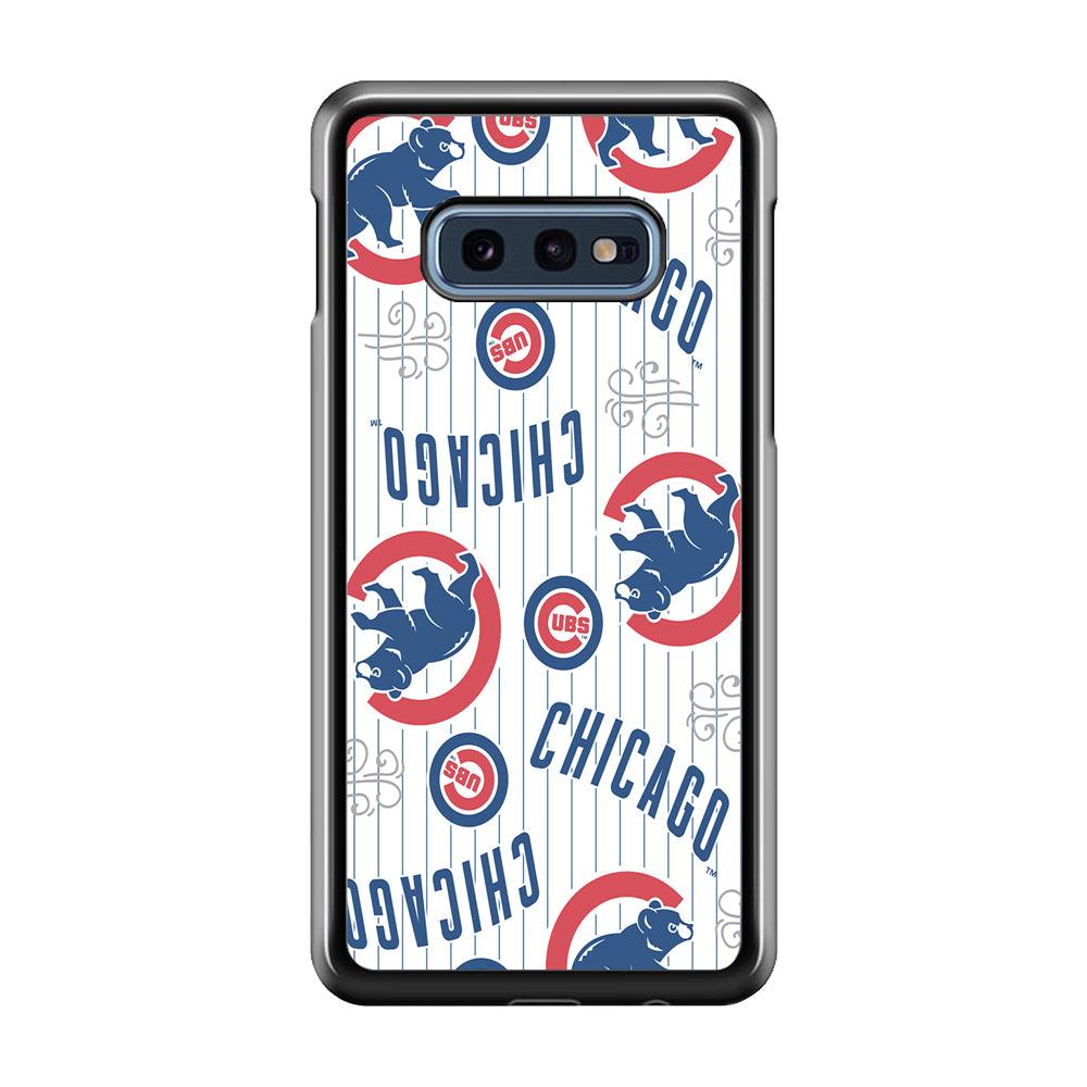 Baseball Chicago Cubs MLB 002 Samsung Galaxy S10E Case-Plastic / Full Wrap (3D Case)-Xtracase