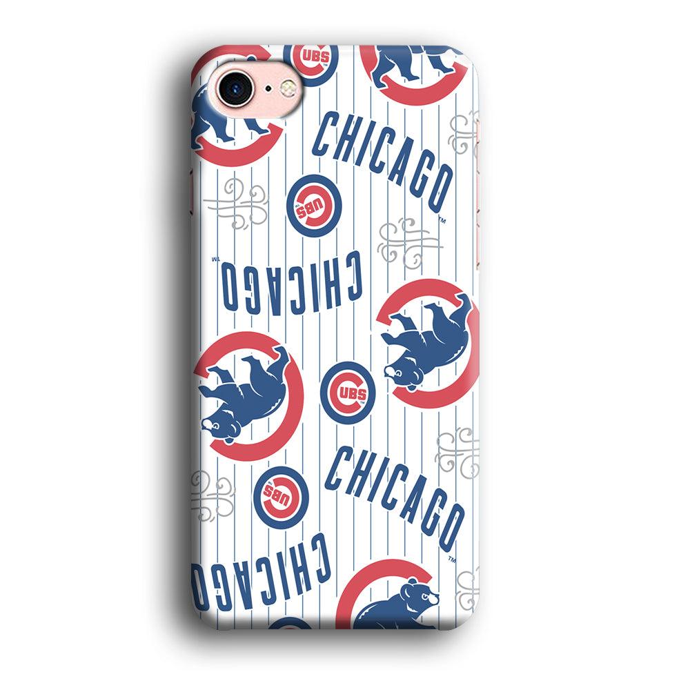 Baseball Chicago Cubs MLB 002 iPhone SE 2020 Case-Plastic / Full Wrap (3D Case)-Xtracase