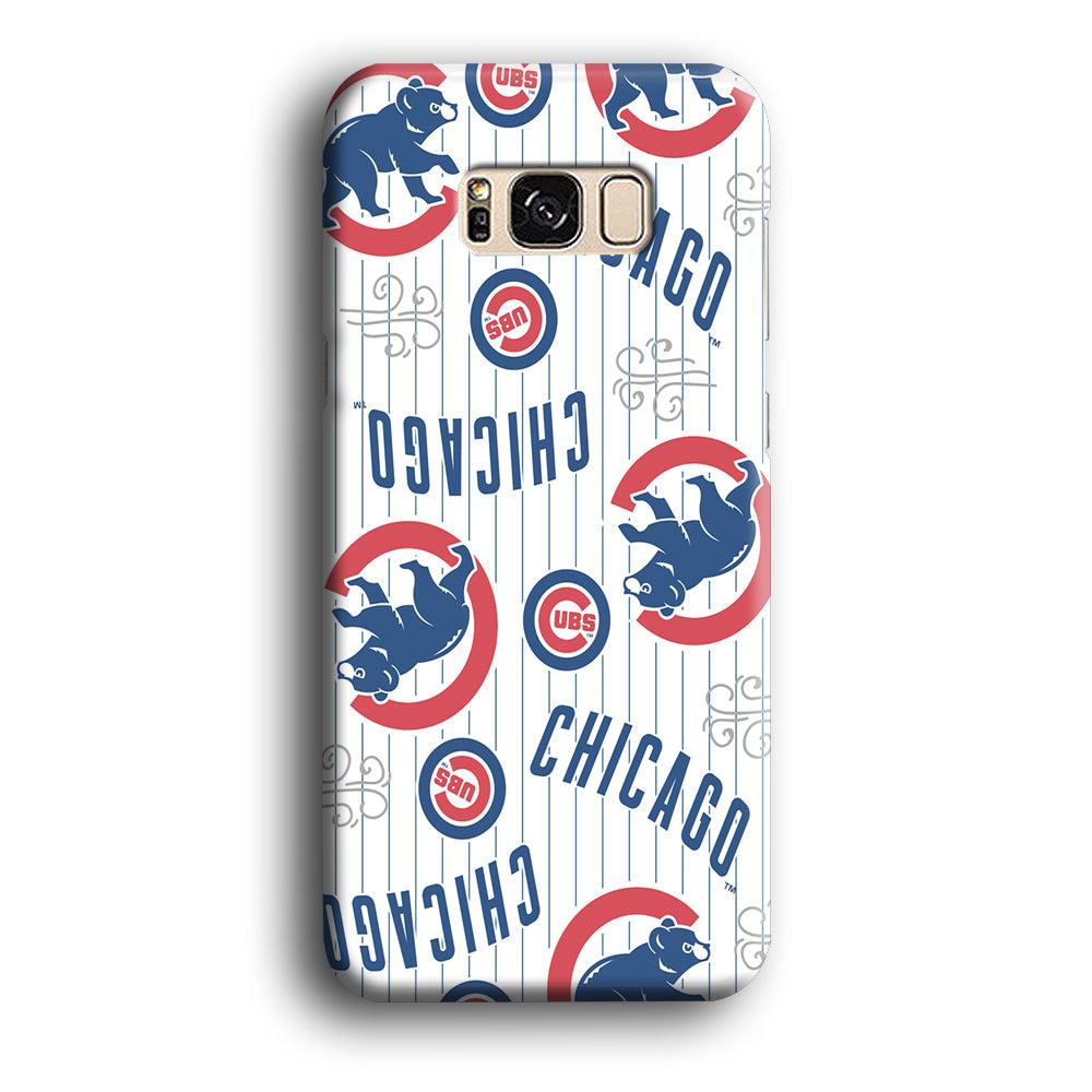 Baseball Chicago Cubs MLB 002 Samsung Galaxy S8 Case-Plastic / Full Wrap (3D Case)-Xtracase